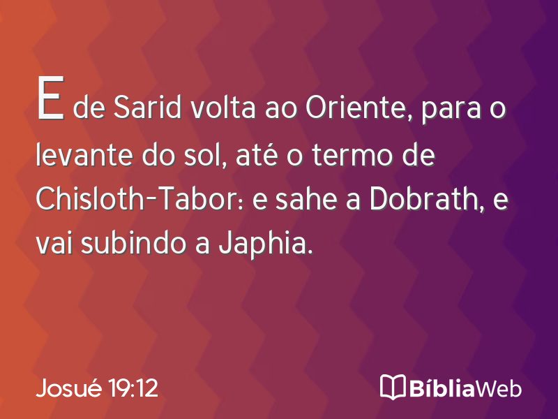 Josué 19:12 em imagem para compartilhar