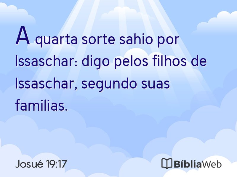 Josué 19:17 em imagem para compartilhar
