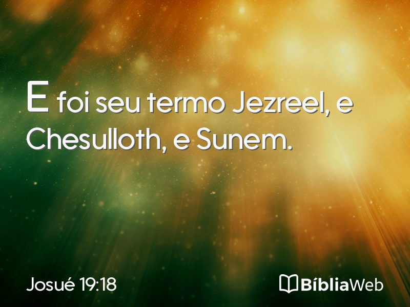 Josué 19:18 em imagem para compartilhar