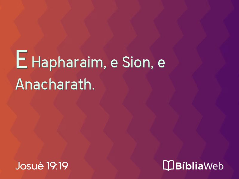 Josué 19:19 em imagem para compartilhar