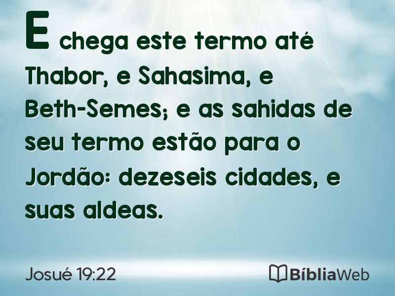 Josué 19:22 em imagem para compartilhar