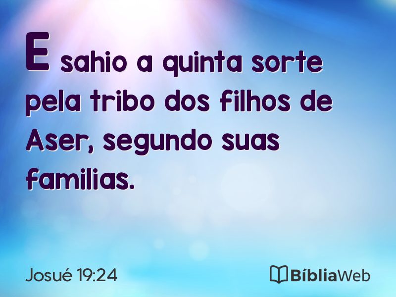 Josué 19:24 em imagem para compartilhar