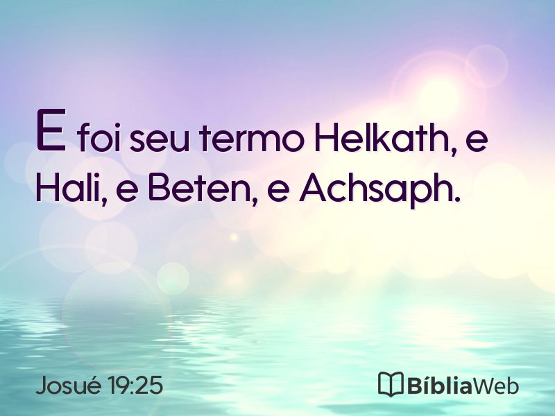 Josué 19:25 em imagem para compartilhar