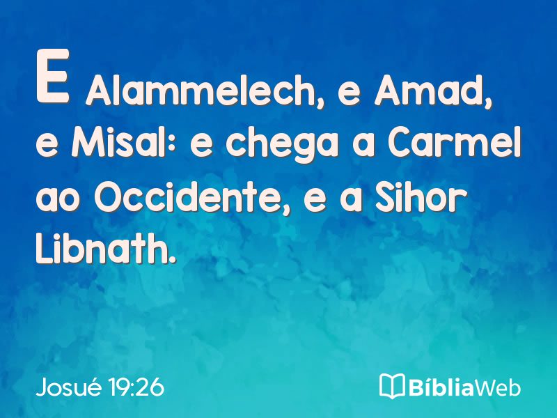 Josué 19:26 em imagem para compartilhar