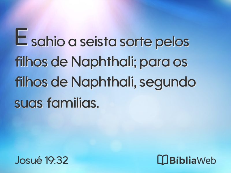 Josué 19:32 em imagem para compartilhar