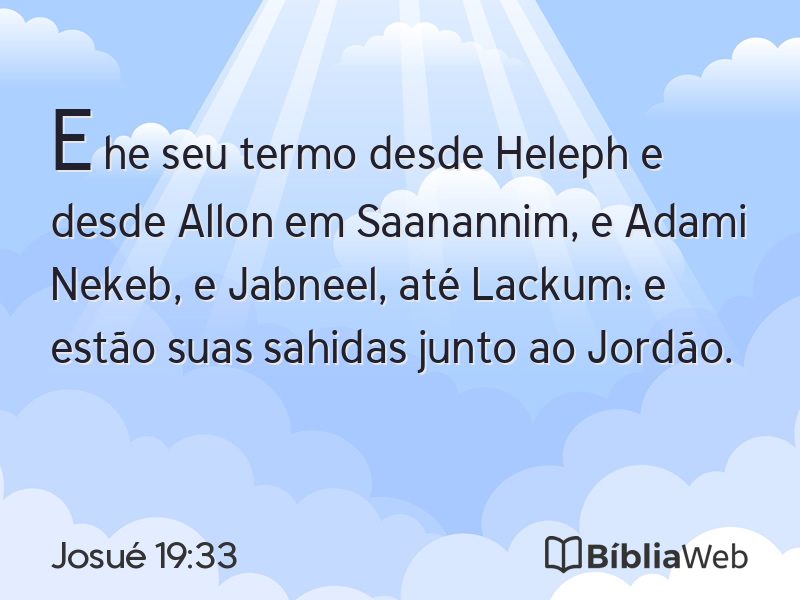 Josué 19:33 em imagem para compartilhar