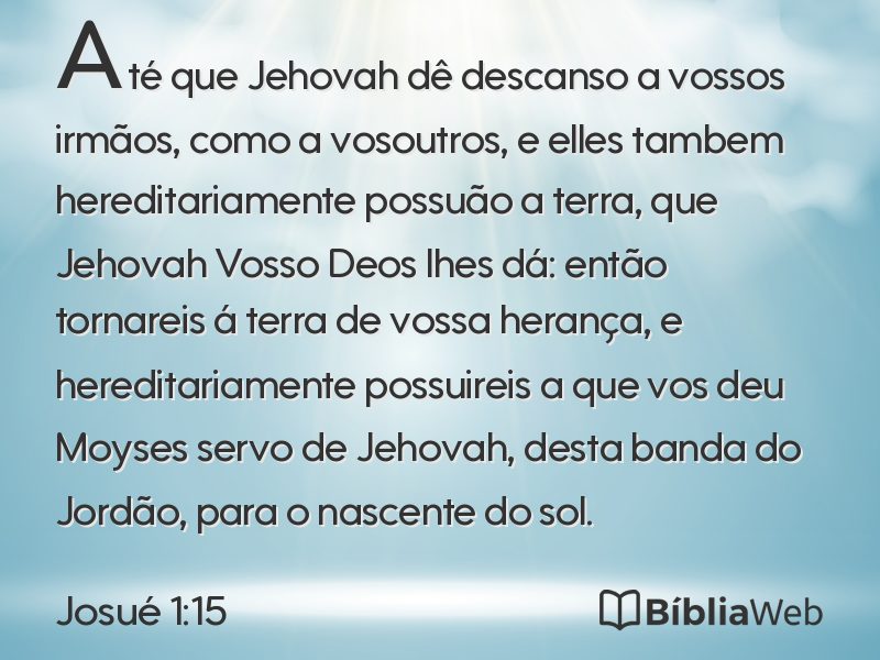 Josué 1:15 em imagem para compartilhar