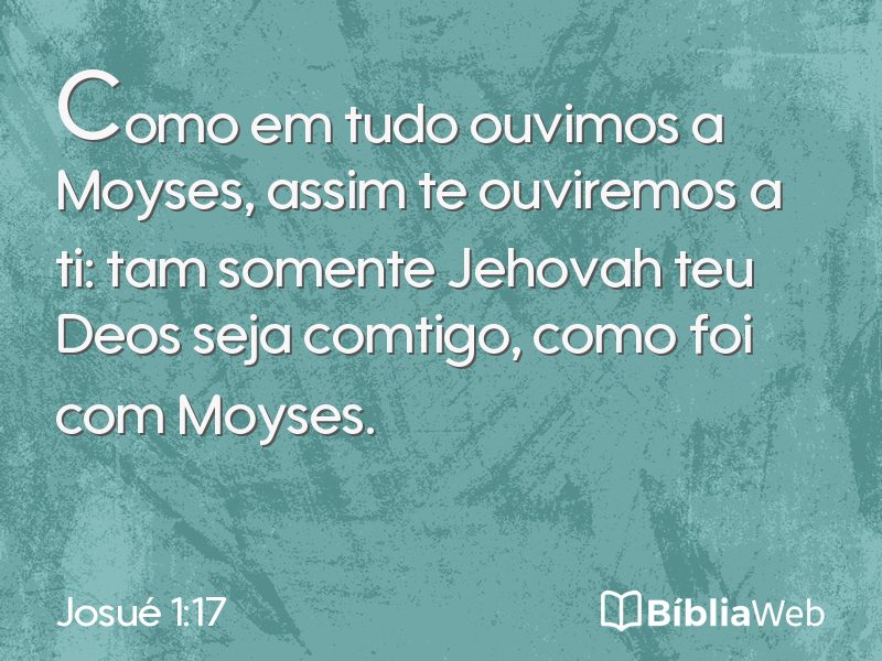 Josué 1:17 em imagem para compartilhar