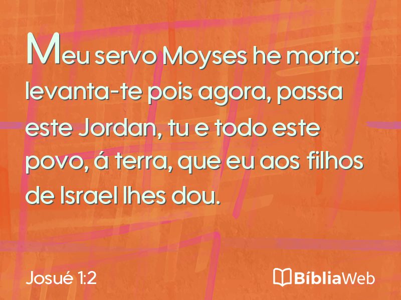 Josué 1:2 em imagem para compartilhar