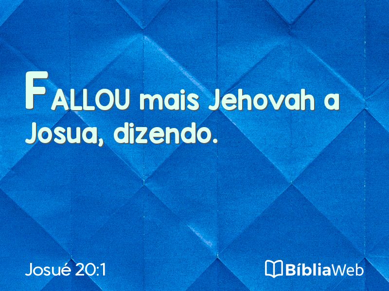Josué 20:1 em imagem para compartilhar