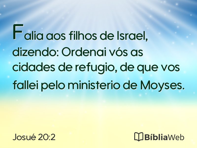 Josué 20:2 em imagem para compartilhar