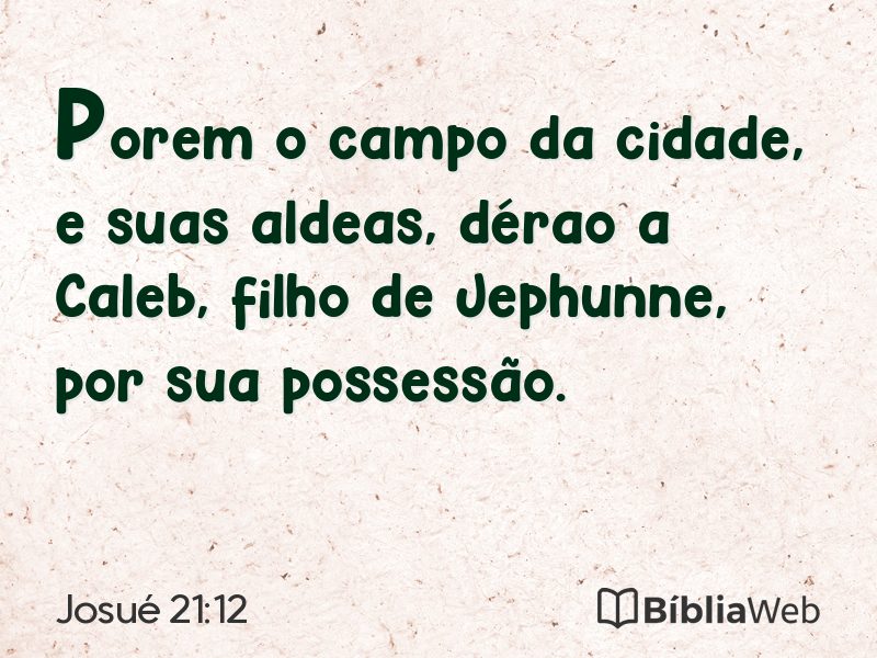 Josué 21:12 em imagem para compartilhar
