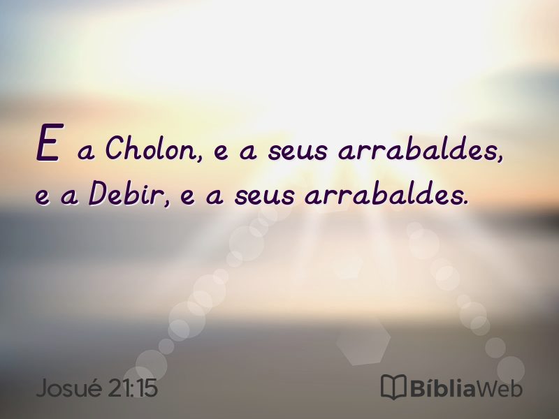 Josué 21:15 em imagem para compartilhar
