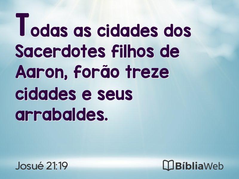 Josué 21:19 em imagem para compartilhar