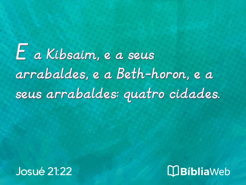 Josué 21:22 em imagem para compartilhar