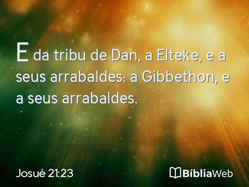 Josué 21:23 em imagem para compartilhar