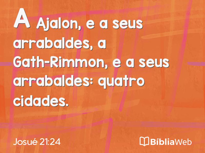 Josué 21:24 em imagem para compartilhar