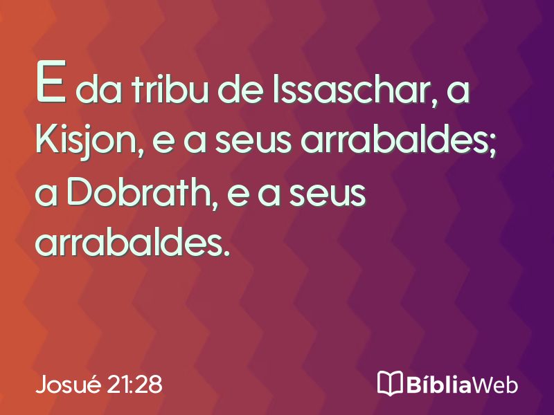 Josué 21:28 em imagem para compartilhar