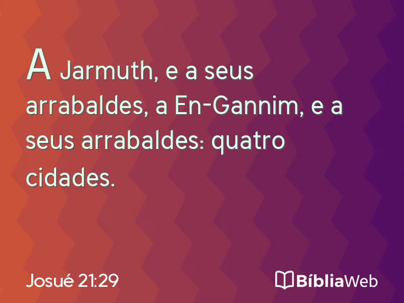 Josué 21:29 em imagem para compartilhar