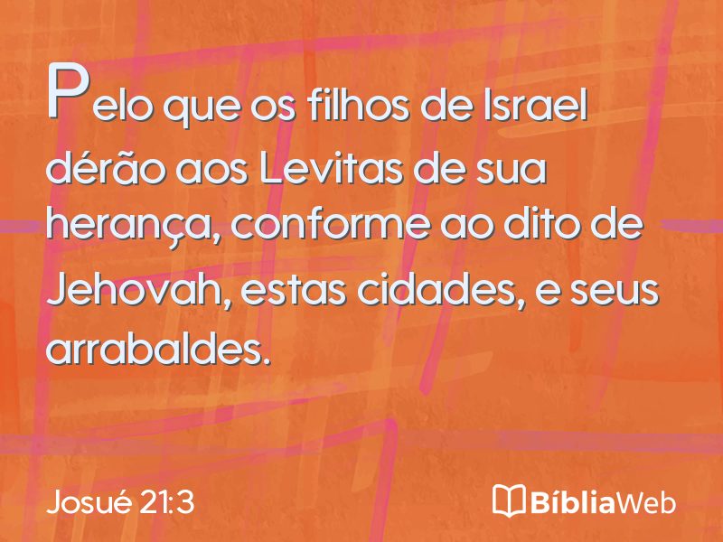 Josué 21:3 em imagem para compartilhar