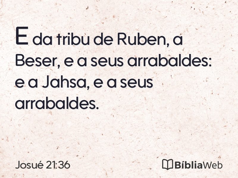 Josué 21:36 em imagem para compartilhar