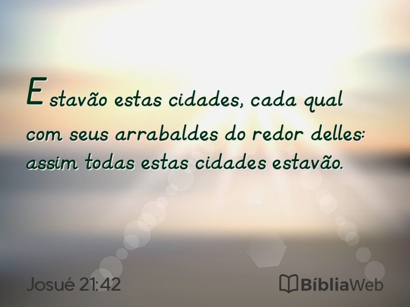 Josué 21:42 em imagem para compartilhar