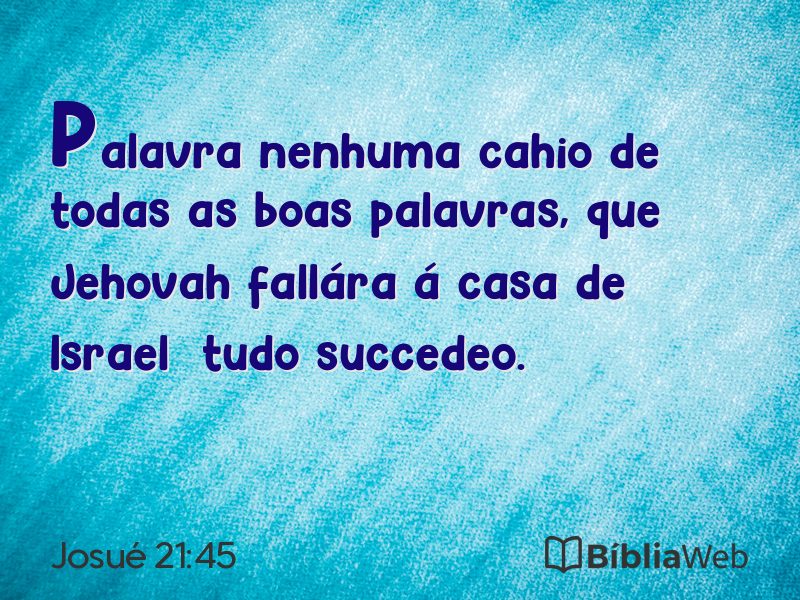 Josué 21:45 em imagem para compartilhar