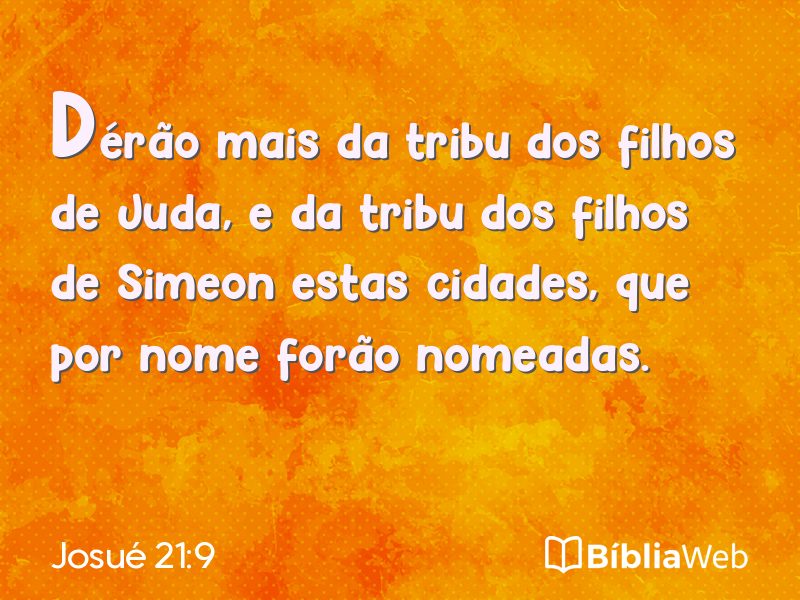Josué 21:9 em imagem para compartilhar