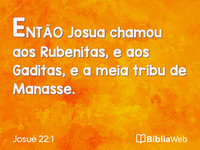 Josué 22:1 em imagem para compartilhar