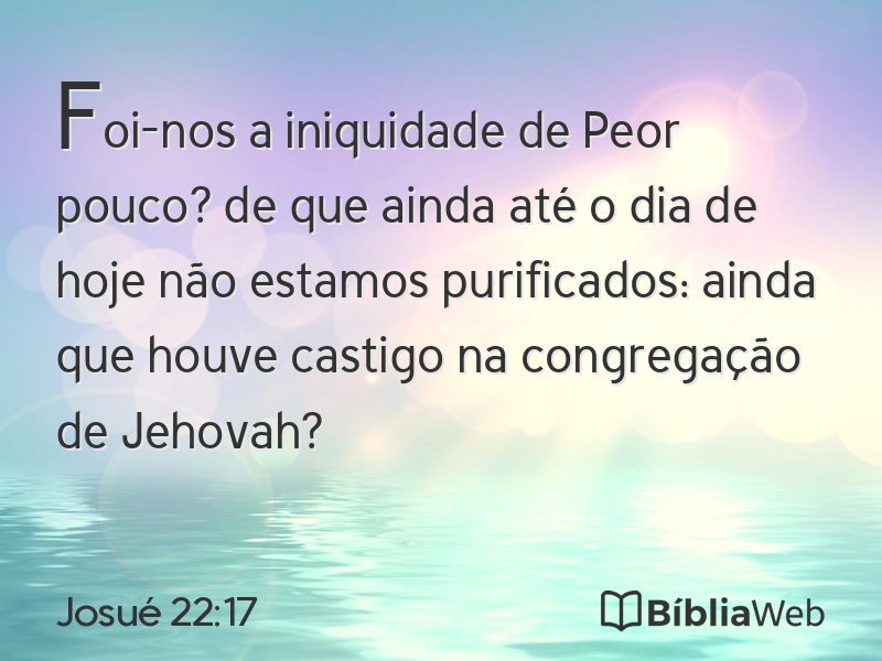 Josué 22:17 em imagem para compartilhar