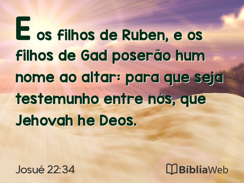 Josué 22:34 em imagem para compartilhar