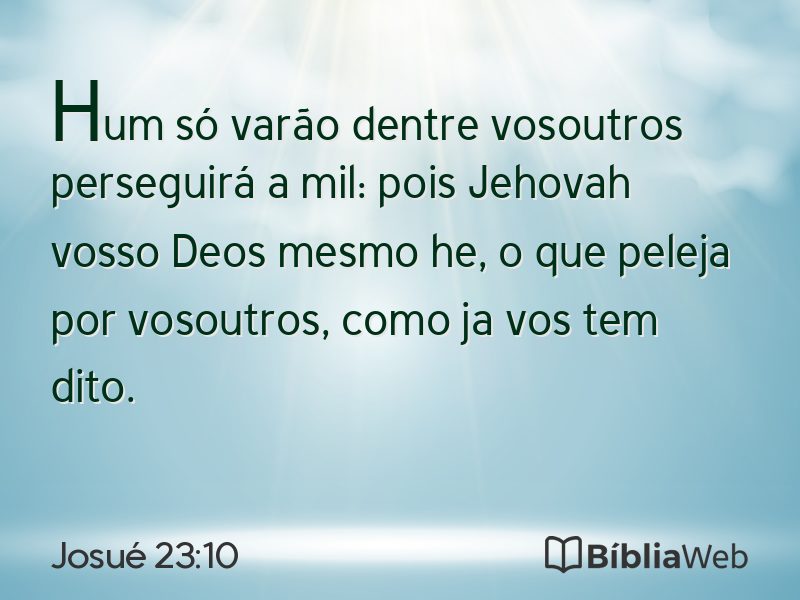 Josué 23:10 em imagem para compartilhar