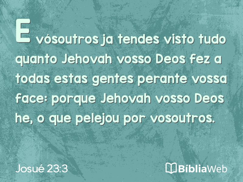 Josué 23:3 em imagem para compartilhar