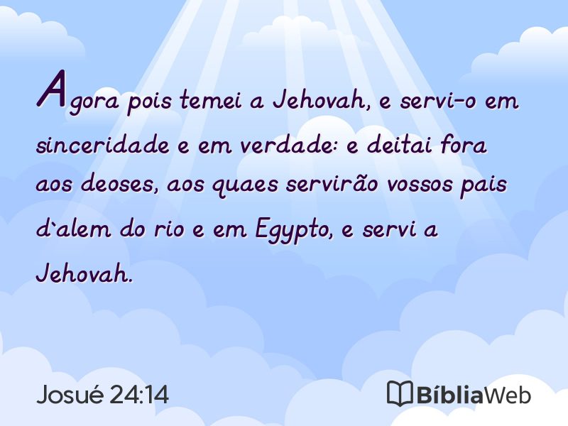 Josué 24:14 em imagem para compartilhar