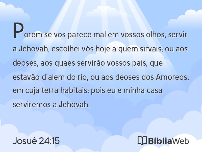 Josué 24:15 em imagem para compartilhar