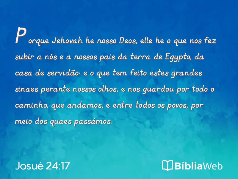 Josué 24:17 em imagem para compartilhar
