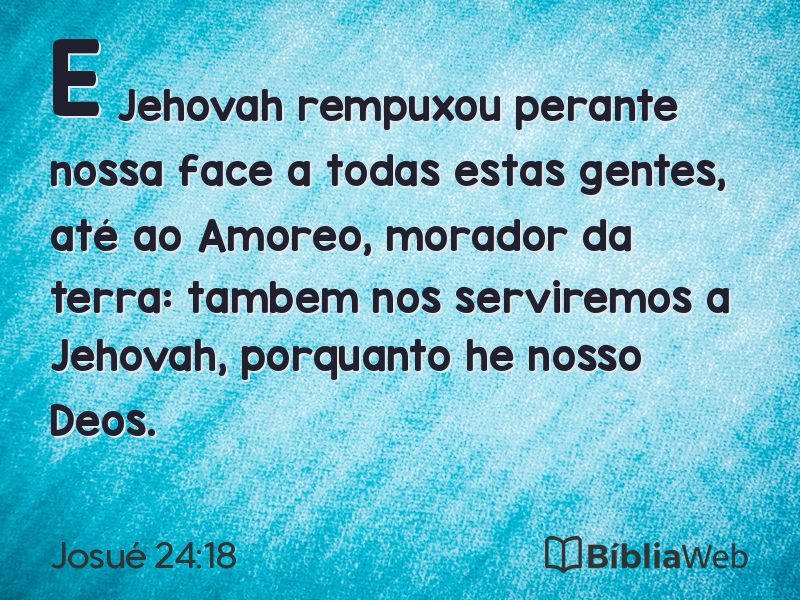 Josué 24:18 em imagem para compartilhar