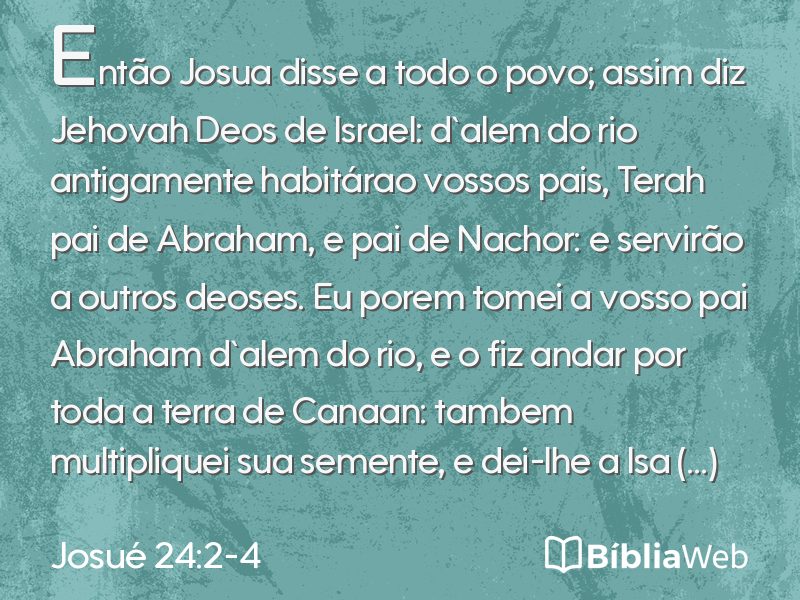 Josué 24:2-4 em imagem para compartilhar
