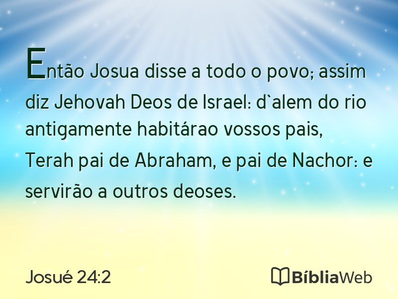 Josué 24:2 em imagem para compartilhar