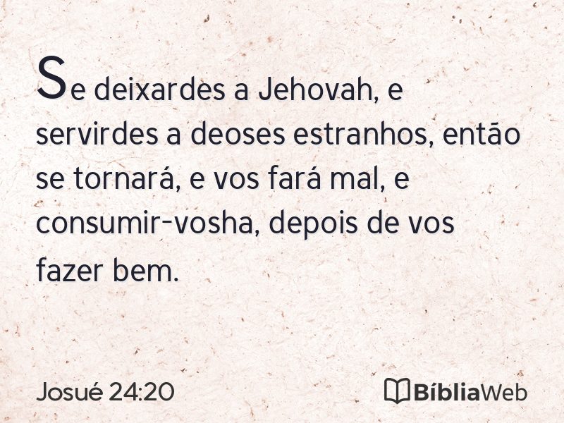 Josué 24:20 em imagem para compartilhar