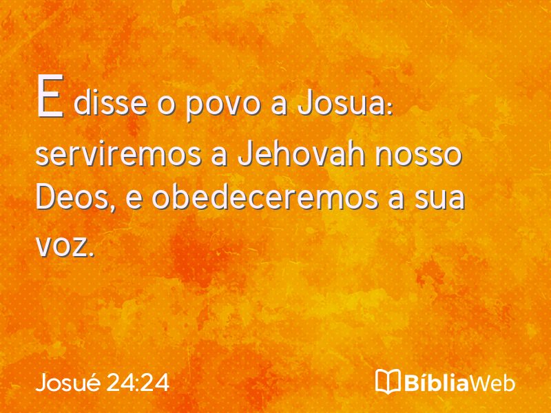 Josué 24:24 em imagem para compartilhar
