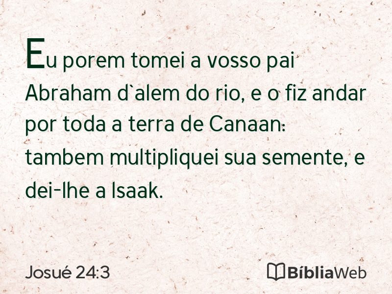 Josué 24:3 em imagem para compartilhar