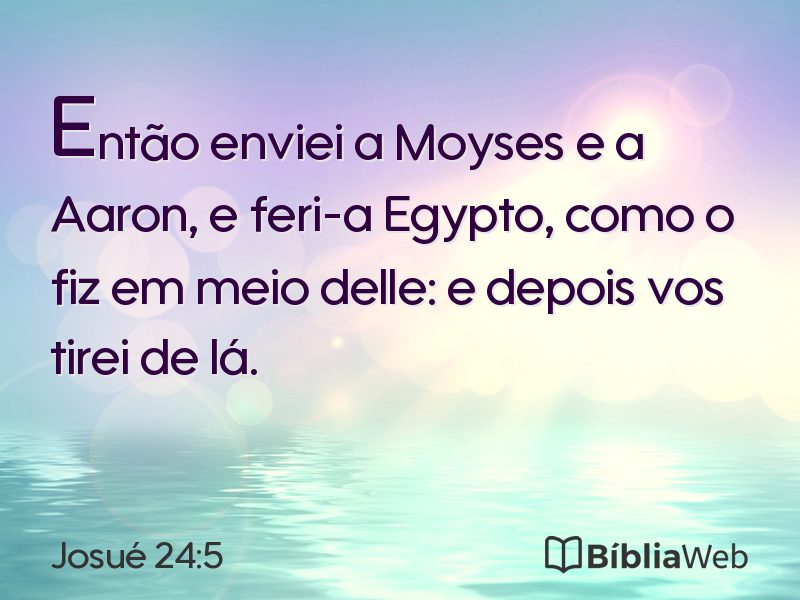 Josué 24:5 em imagem para compartilhar