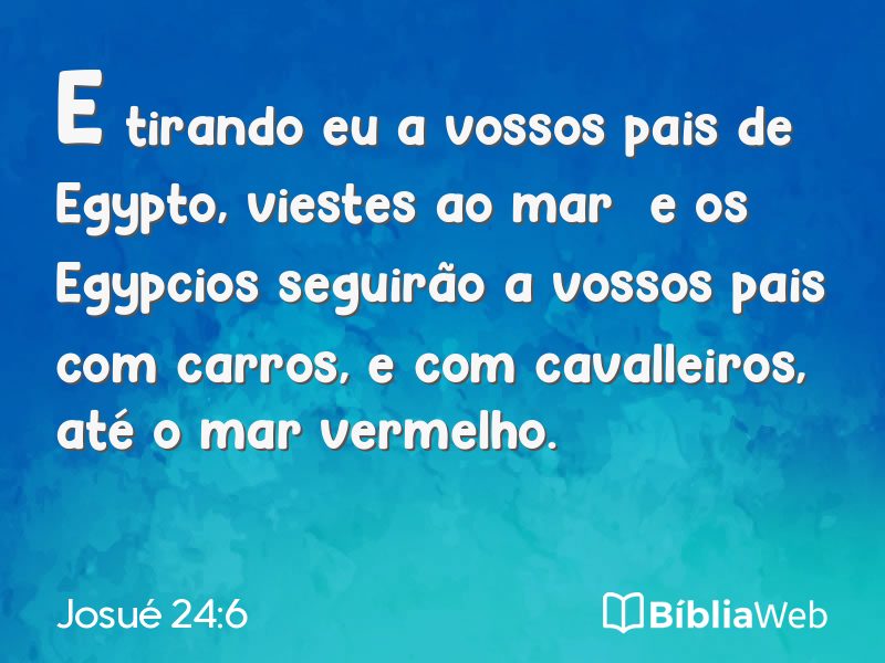 Josué 24:6 em imagem para compartilhar