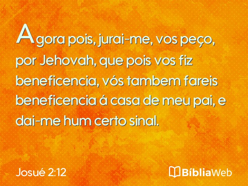 Josué 2:12 em imagem para compartilhar