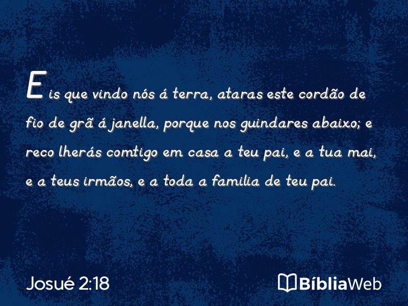 Josué 2:18 em imagem para compartilhar