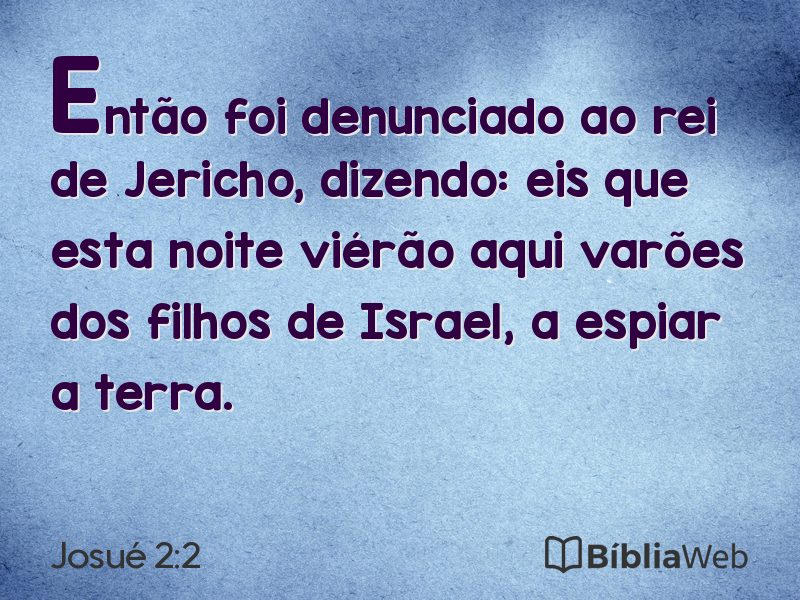 Josué 2:2 em imagem para compartilhar