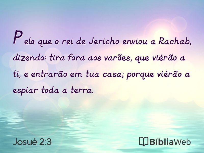Josué 2:3 em imagem para compartilhar