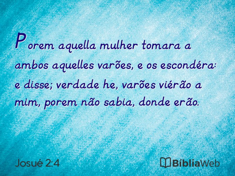 Josué 2:4 em imagem para compartilhar