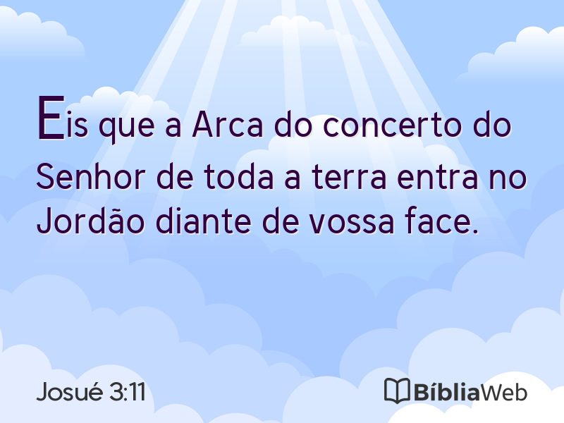 Josué 3:11 em imagem para compartilhar